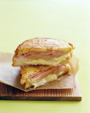Grilled Ham & Cheese with Pears
