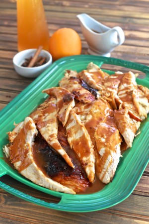 Apple Cider Glazed Turkey Breast | TheNoshery.com #jcpCares #BH #ad